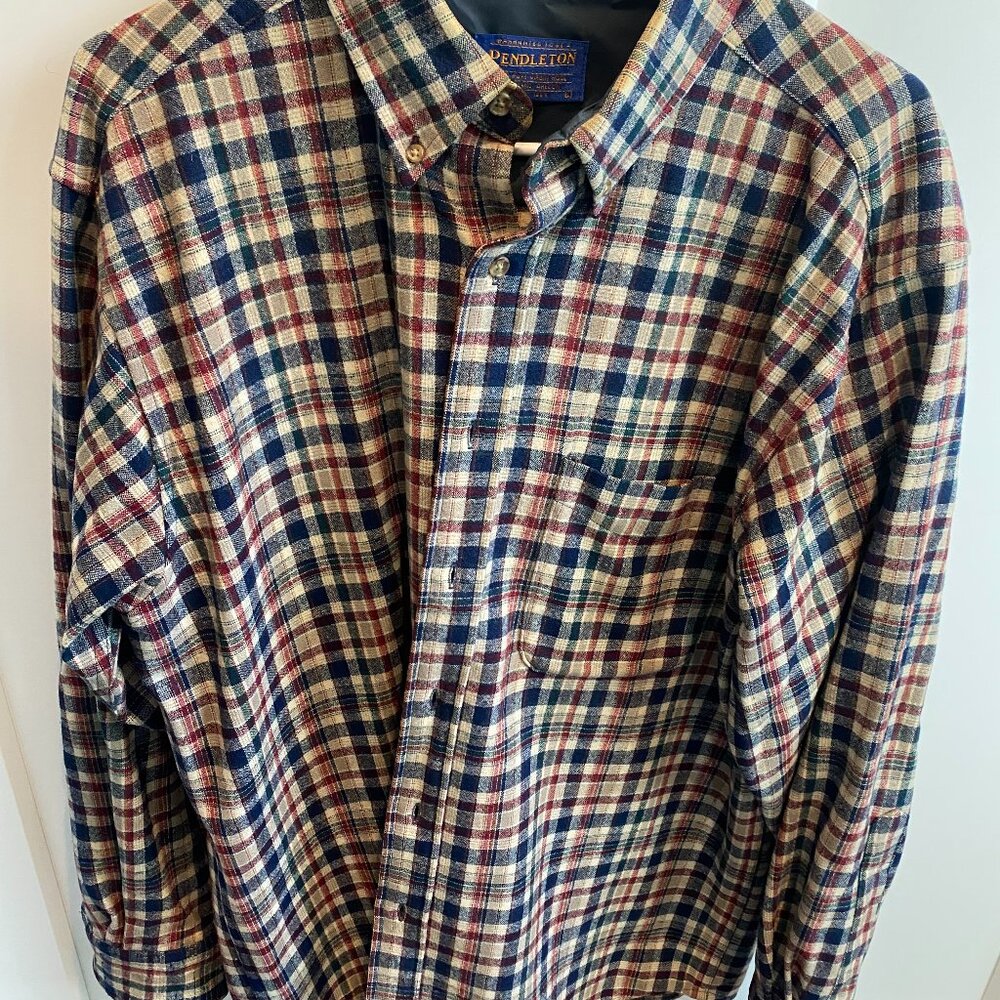 Pendlleton Wool Shirt Blue/Red Plaid